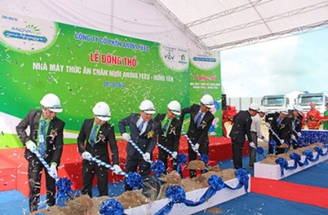 Anova Feed khởi công nhà máy thức ăn chăn nuôi công suất 250.000 tấn/năm
