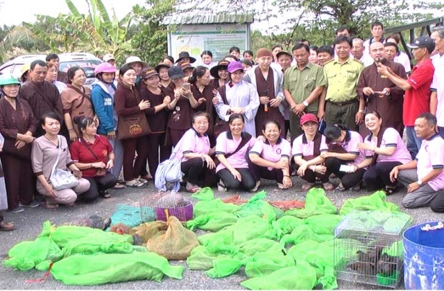 Phóng sanh một số loài động vật hoang dã