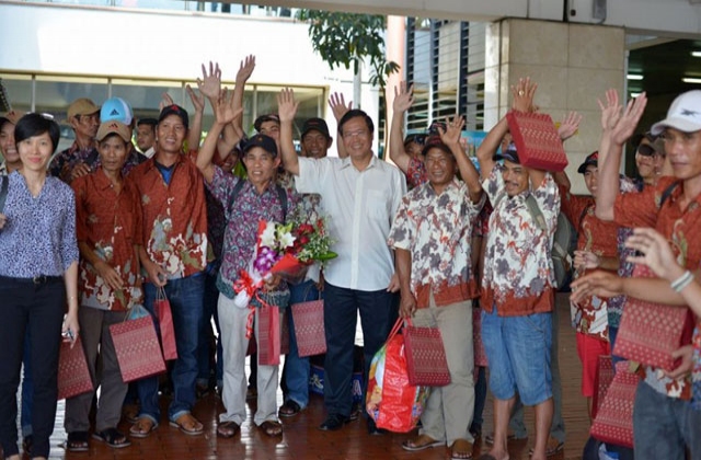 42 ngư dân bị giam giữ tại Indonesia được trở về