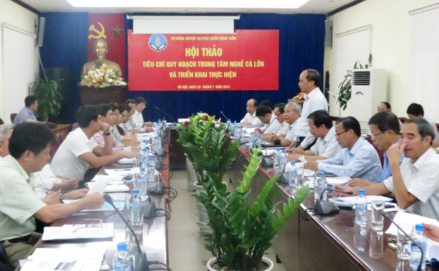 Tiêu chí quy hoạch Trung tâm Nghề cá lớn